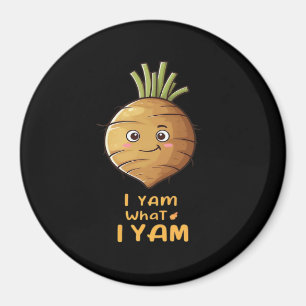 I Yam What I Yam Cute And Cosy Autumn Design Class Magnet