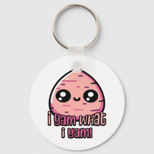 I Yam What I Yam! Cute Yam Pun Classic Key Ring
