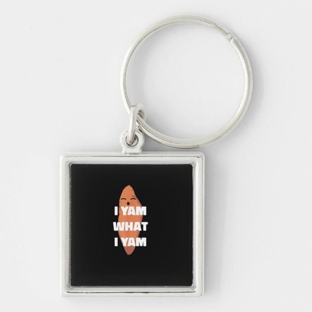 I Yam What I Yam - Dancing Sweet Potato Than Key Ring (Front)