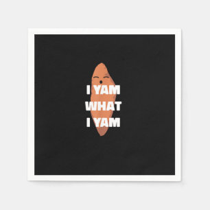 I Yam What I Yam - Dancing Sweet Potato Than Napkin