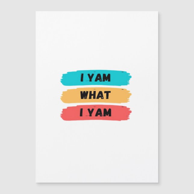 I Yam What I Yam Funny Classic (Front)