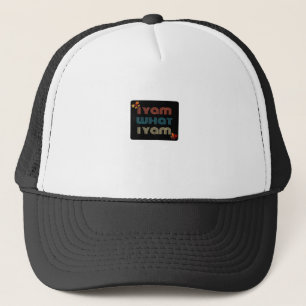 I Yam What I Yam Funny Fall Design Classic Meme Qu Trucker Hat