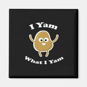 I Yam What I Yam Funny Sweet Potato Thanksgiving D Magnet