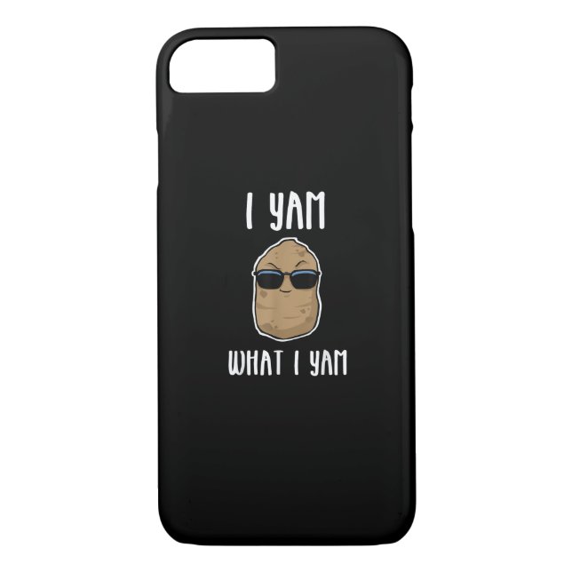 I Yam What I Yam Funny Yam Sweetpotato Case-Mate iPhone Case (Back)