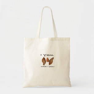 I Yam What I Yam, I Yam What I Yam, Comical, Cute, Tote Bag