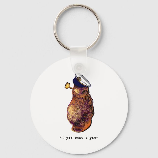 I yam what I yam-light Key Ring (Front)