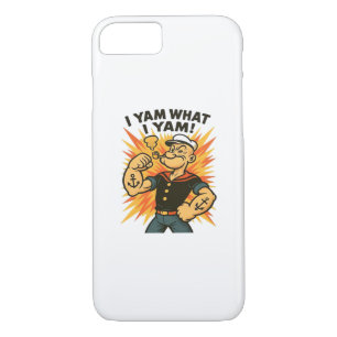 I Yam What I Yam Quote Humor Retro Feel Case-Mate iPhone Case
