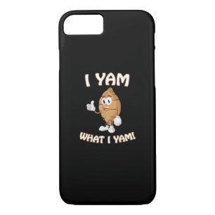 I Yam What I Yam Shirt Funny Thanksgiving Food Pun Case-Mate iPhone Case