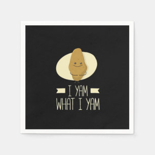 I Yam What I Yam - Sweet Potato Thanksgiving Napkin