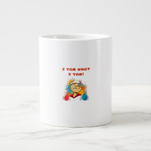 I Yam What I Yam Sweet Potato Thanksgiving Sloth Large Coffee Mug