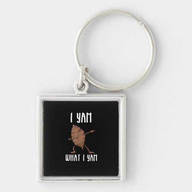 I Yam What I Yam Trendy Basic Key Ring (Front)