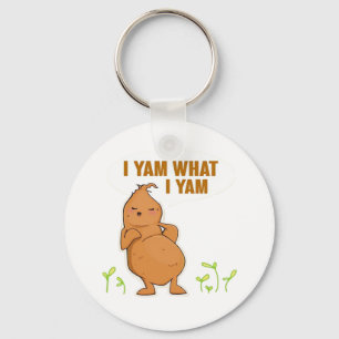 I Yam What I Yam Trendy Basic Key Ring