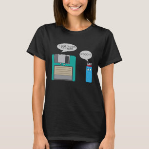 I Your Father Nooo Diskette and USB Conspiracy T-Shirt