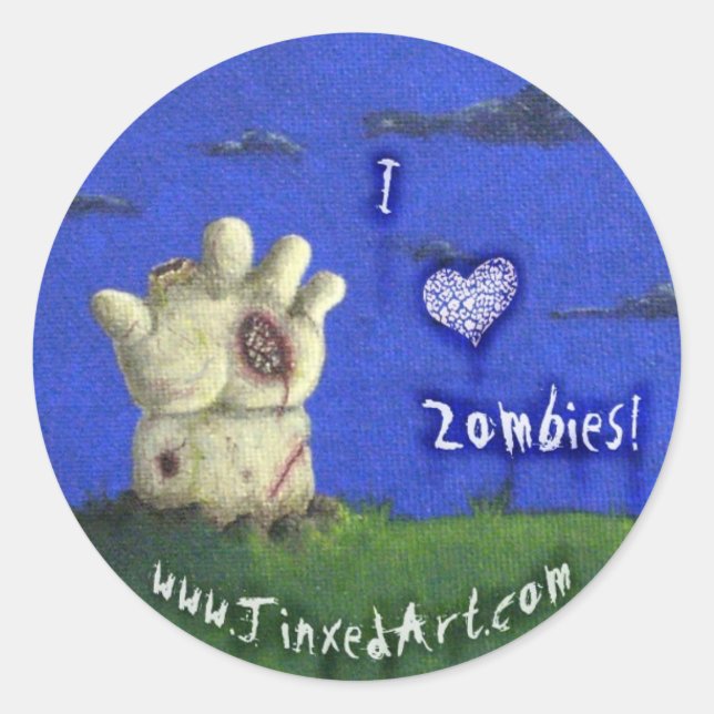 I ♥ Zombies! sticker (Front)