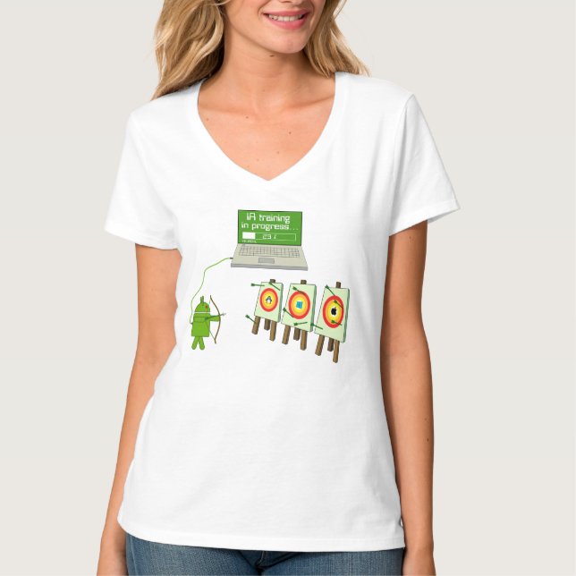 IA computer android linux windows apple T-Shirt (Front)