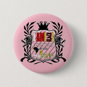 IAHH - I AM BLACK HISTORY IN THE MAKING 6 CM ROUND BADGE