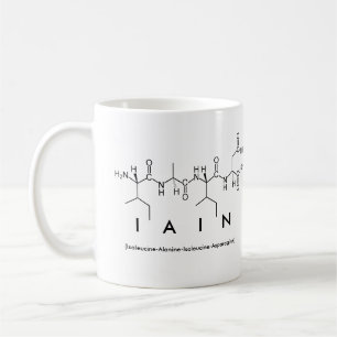 Iain peptide name mug