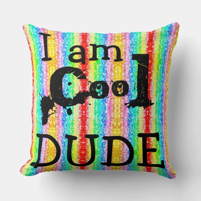 Iam a cool nerd T-Shirt Cushion (Front)