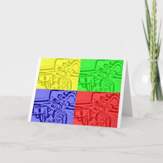  ian Monkey Birthday Card (Front)