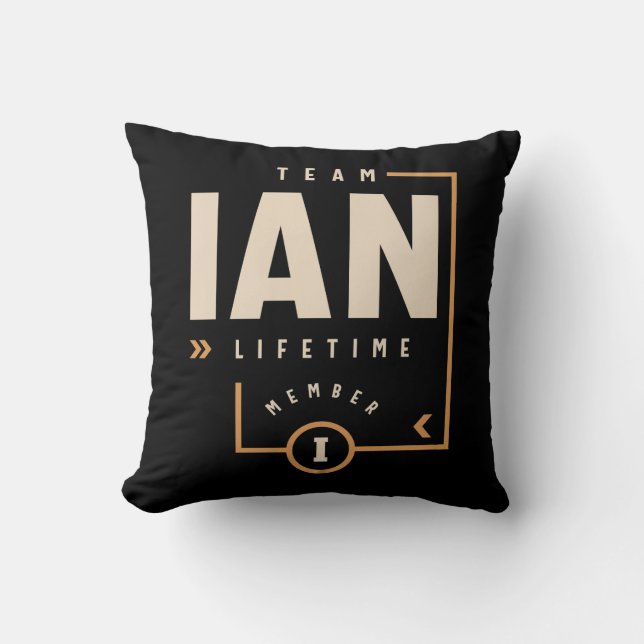 Ian Personalised Name - Funny Ian Cushion (Front)