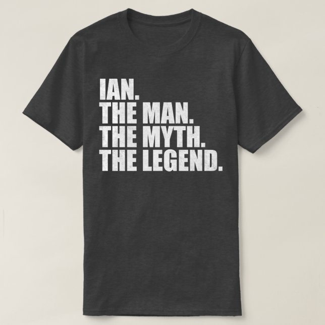 IanIan Name Ian given name T-Shirt (Design Front)