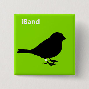iBand Green 15 Cm Square Badge
