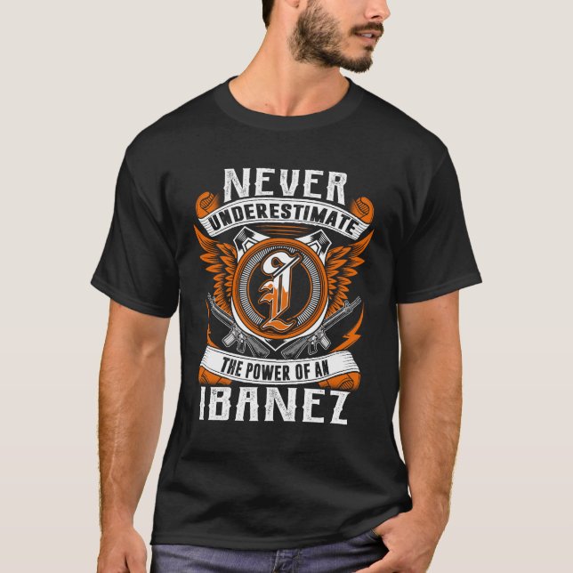 IBANEZ - Never Underestimate Personalised T-Shirt (Front)