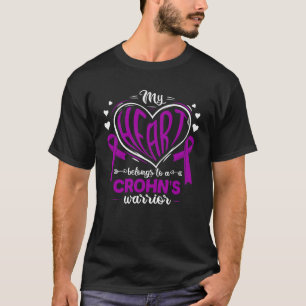 IBD My Heart Belongs To A Crohn s Warrior Crohn s T-Shirt