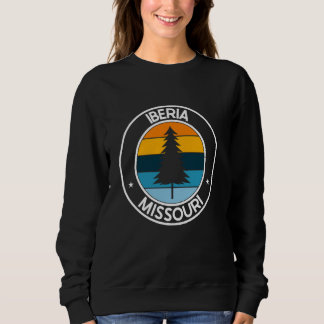 Iberia Missouri MO USA City Pride Retro Sunset Sweatshirt