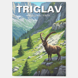 Ibex in Triglav National Park Slovenia Travel Magnet