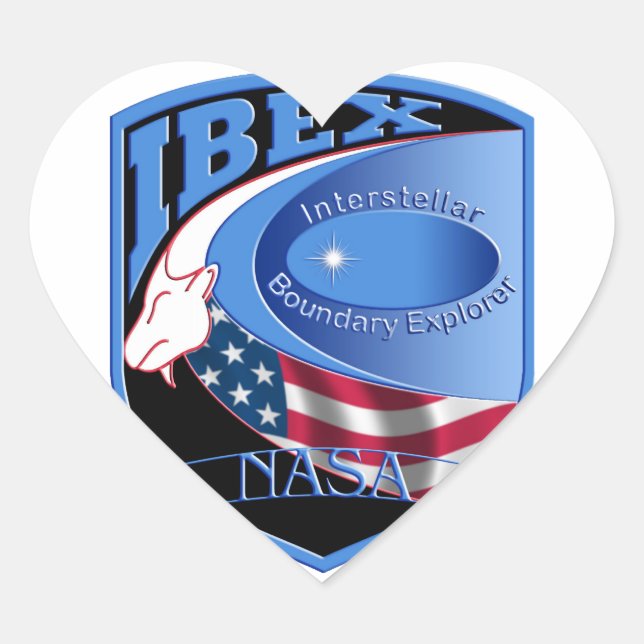 IBEX – Interstellar Boundary Explorer Heart Sticker (Front)