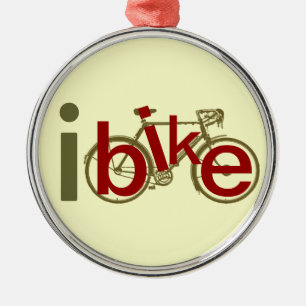 ibike ~ love cycling metal tree decoration