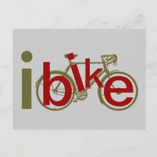 ibike ~ love cycling postcard