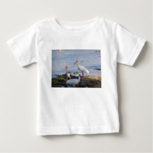 Ibis birds on the shore of Florida Bay Baby T-Shirt