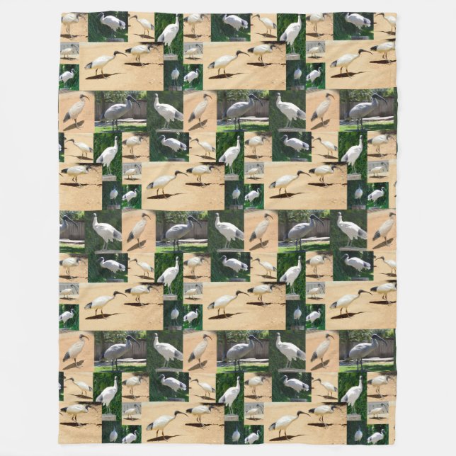 Ibis Photo Collage, Fleece Blanket (Front)
