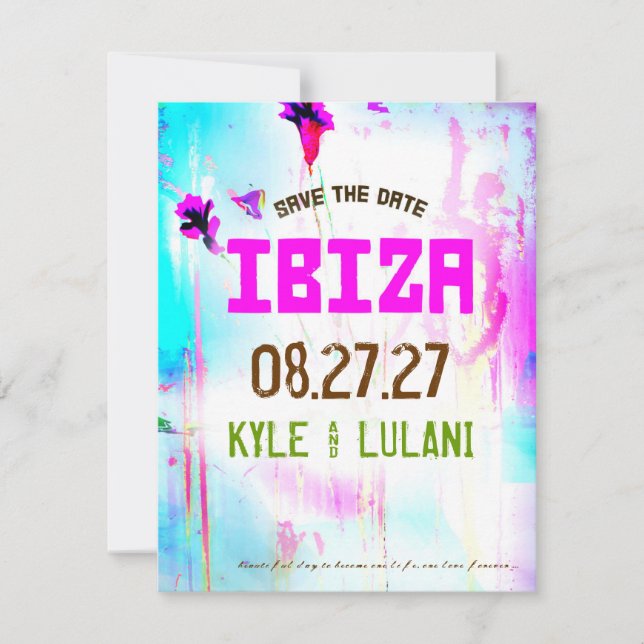 IBIZA Destination Save the Date (Front)
