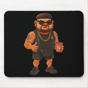 Ibiza Final Boss Meme Funny Holiday Haircut Jokes Mouse Pad
