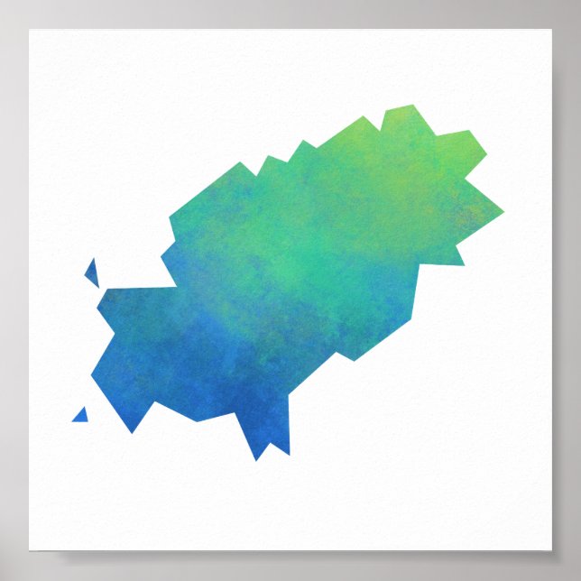 Ibiza Map Poster (Front)