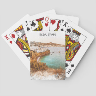 Ibiza Spain Baleares Island Scenery Playing Cards