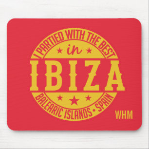 IBIZA Spain custom monogram mousepad