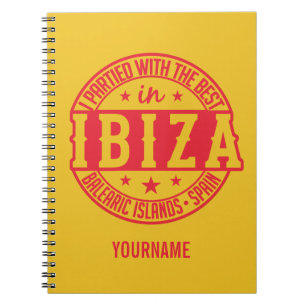 IBIZA Spain custom notebook