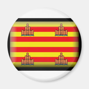 Ibiza Spain Flag Magnet
