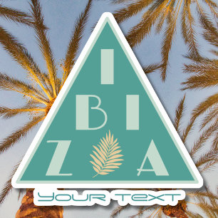 Ibiza Spain logo modern beach colours Sticker