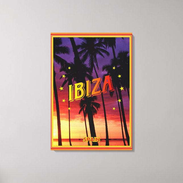 Ibiza, Spain, poster, summer poster Canvas Print (Front)