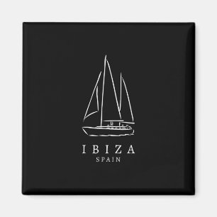 Ibiza Spain Sailing Club Souvenir European Boating Magnet