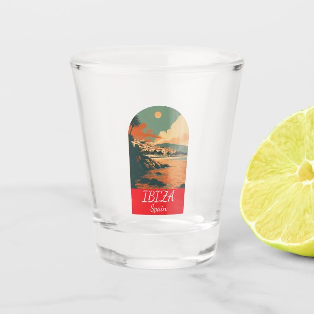 Ibiza Spain Shot Glass (Front)