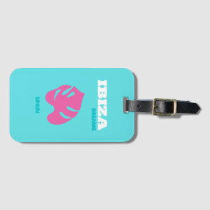 Ibiza, Spain, Travel Art, Preppy Room Luggage Tag