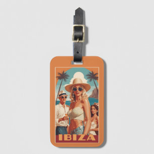 Ibiza, Spain Travel Poster Luggage Tag