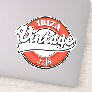 Ibiza spain vintage style logo