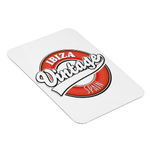 Ibiza spain vintage style logo magnet